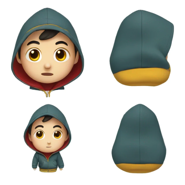 Shinchan in hoodie sticker