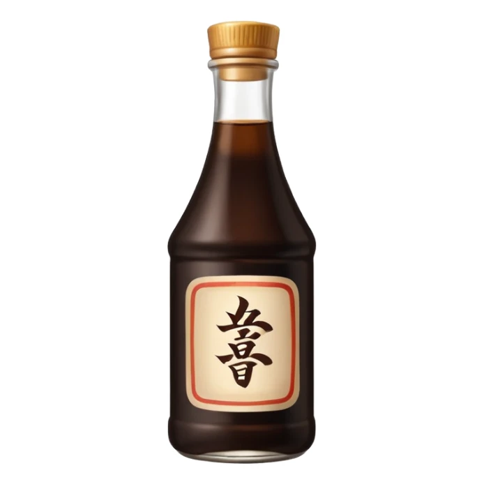 A bottle of soy sauce sticker