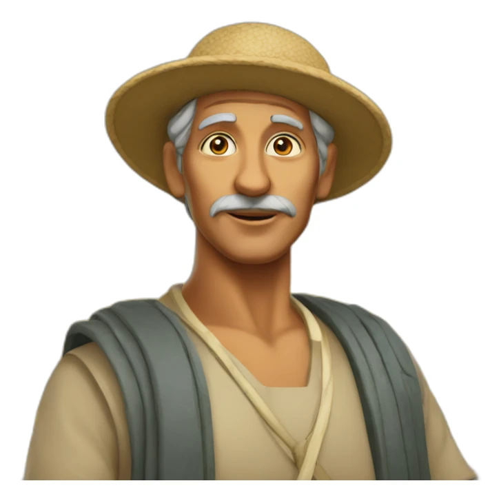 antiquité agriculteur egyptien sticker