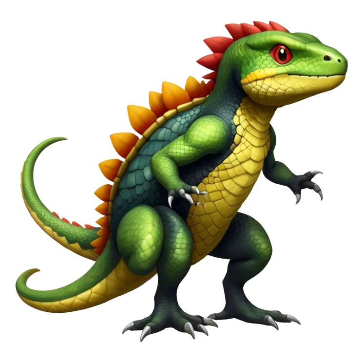 Haxorus-Axew-Fraxure-hybrid (full body) sticker