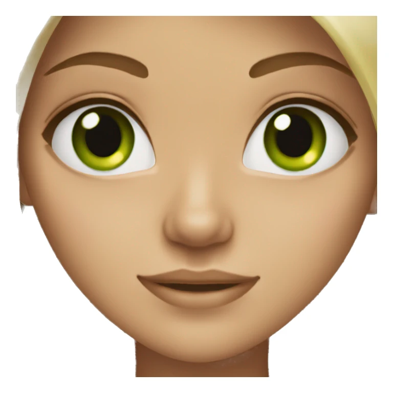 Girl with Green eyes dark blonde Haie sticker