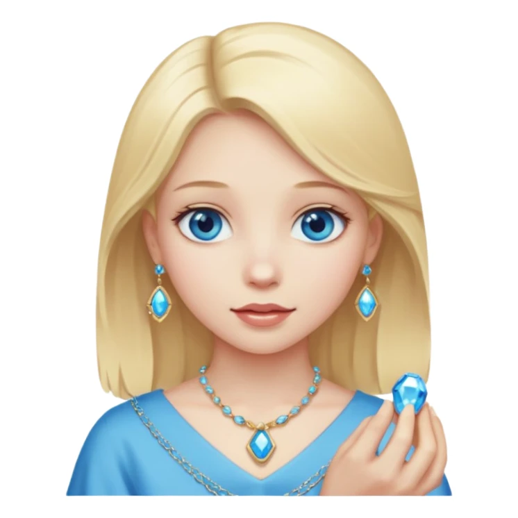 girl carry jewel  sticker