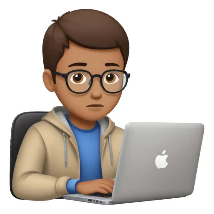 a person sitting straight and using laptop sticker