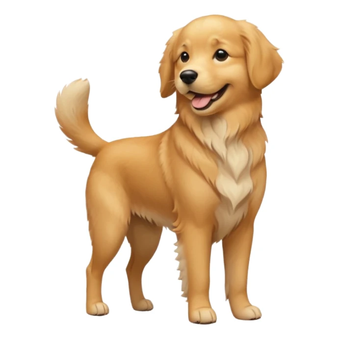 A dog standing on two legs and saluting  sticker