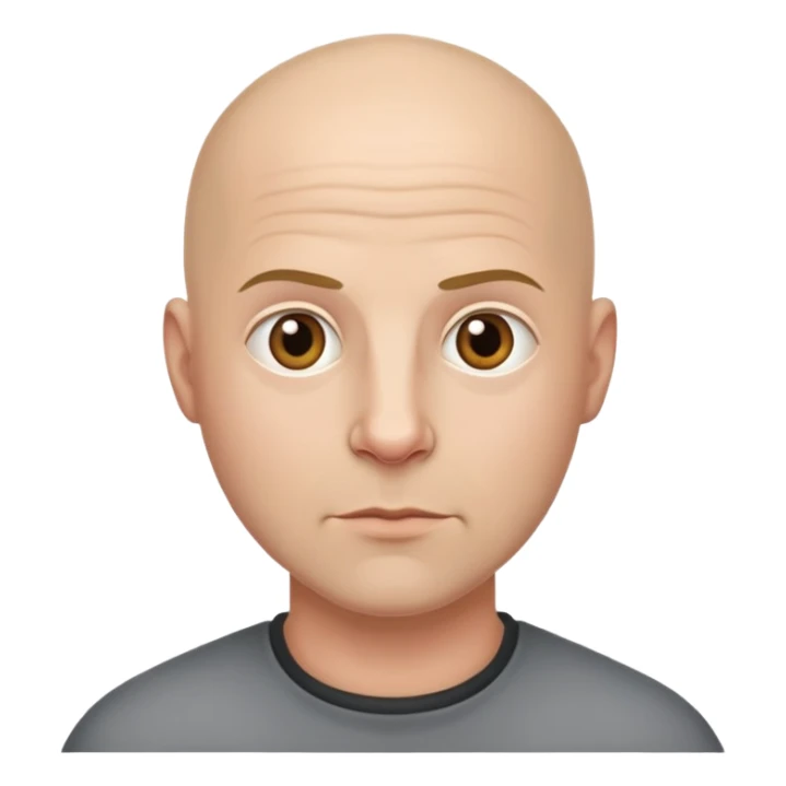 Bald man animal rights activist  sticker