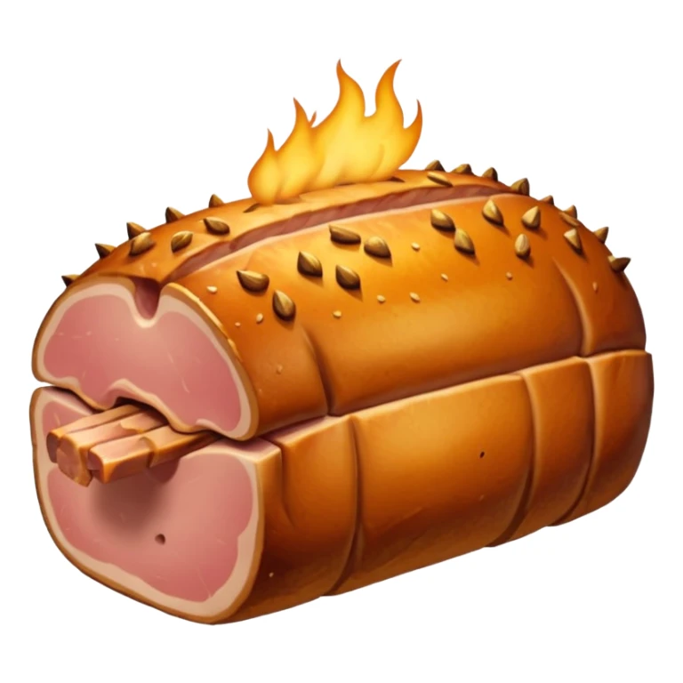 a roasted joint of pork emoji sticker