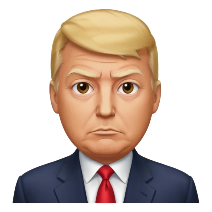 President Trump is bald  sticker