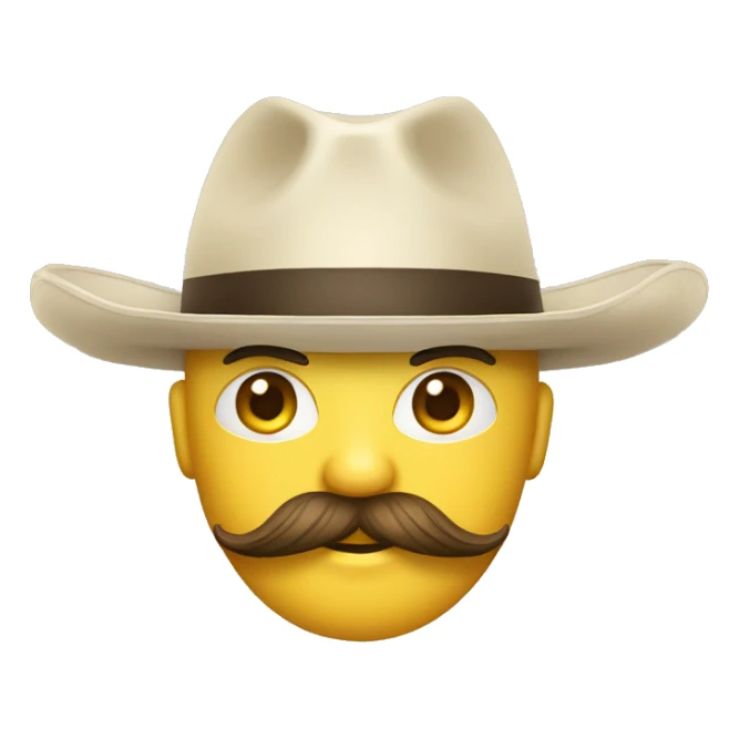 Honbre con bigote y sombrero con una cadena de oro sticker