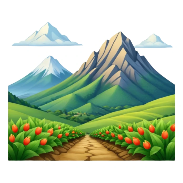 Montaña y paisaje sticker