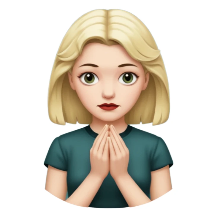 Laura Palmer from Twin Peaks  hands' gesture sticker