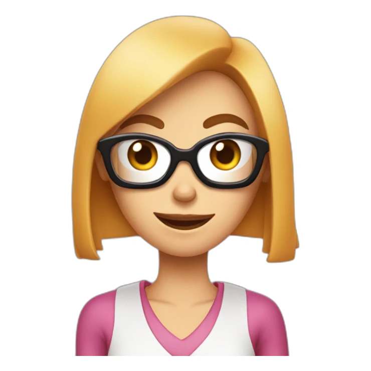 Dexter from Dexter's laboratory as a woman sticker