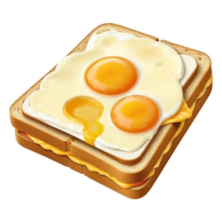 Egg sandwich sticker