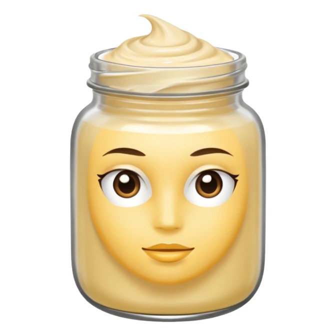 hair mask in a jar sticker