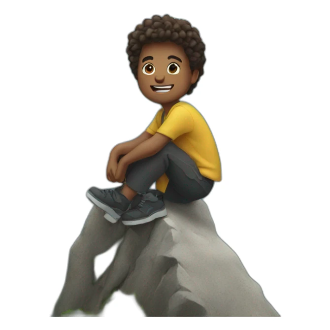 on top of a mountain sticker