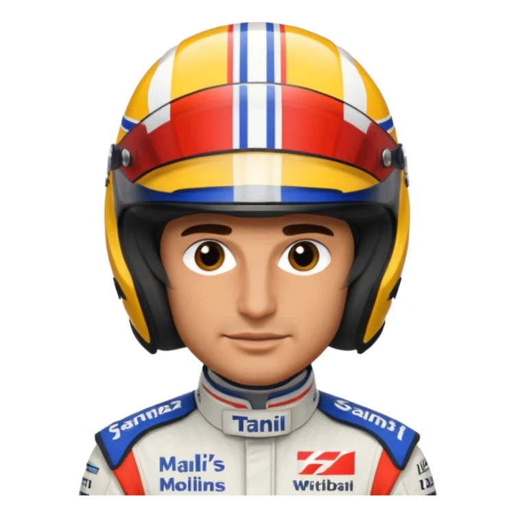 Carlos Sainz William's F1 driver sticker