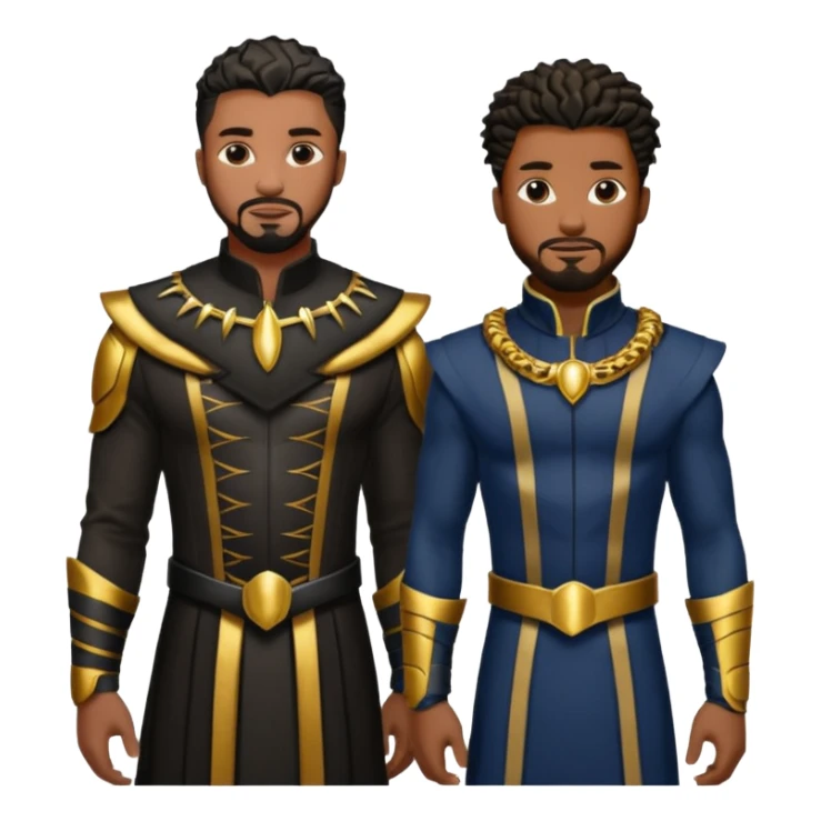 Ta challa and kill monger together Brotherhood sticker