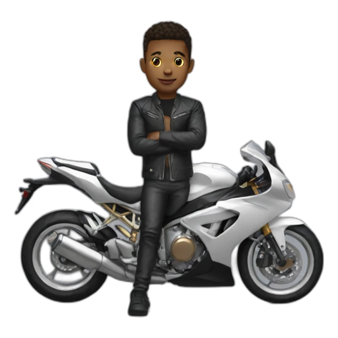 Myself with a cool motorbike sticker