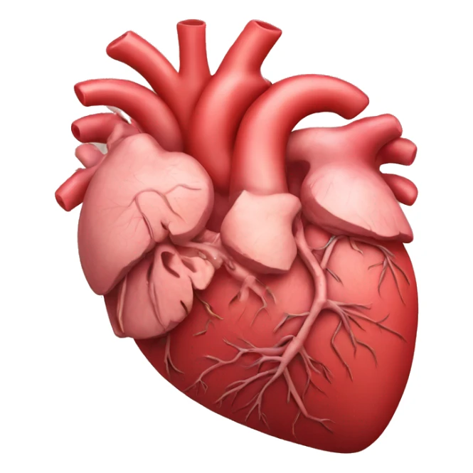 Human anatomy of the heart sticker