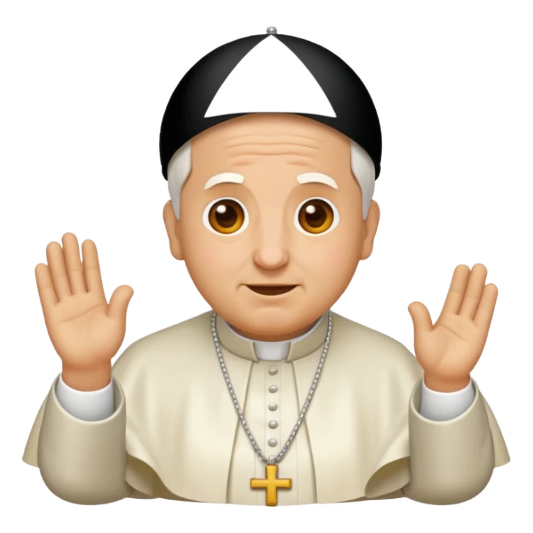 pope emoji just his face sticker
