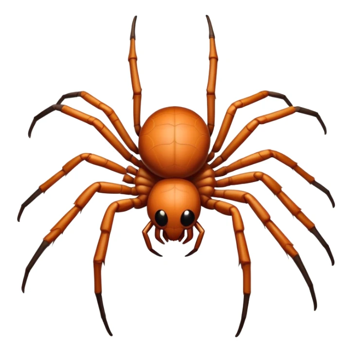 A spider - human hands instead of legs sticker