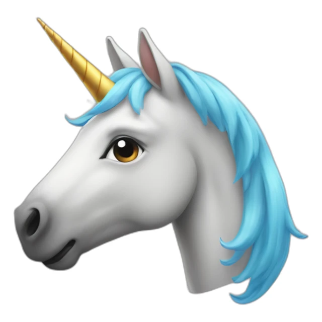 Une licorne qui fume sticker
