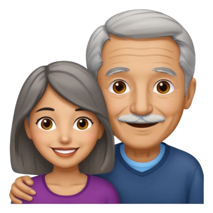 Latina with an old man together sticker