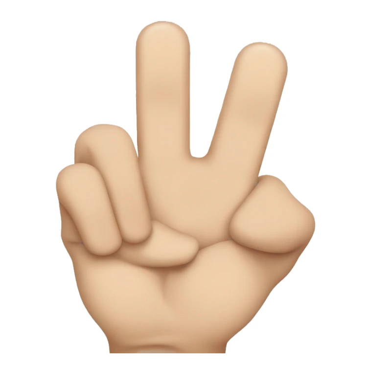 Middle finger and thumb extended hand emoji sticker