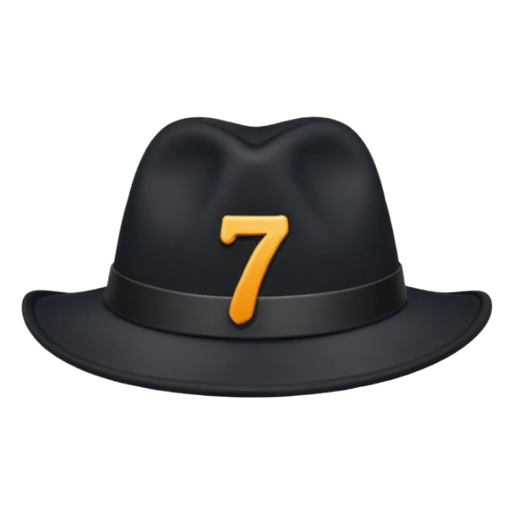 A black hat with the numbers 701 on the front  sticker