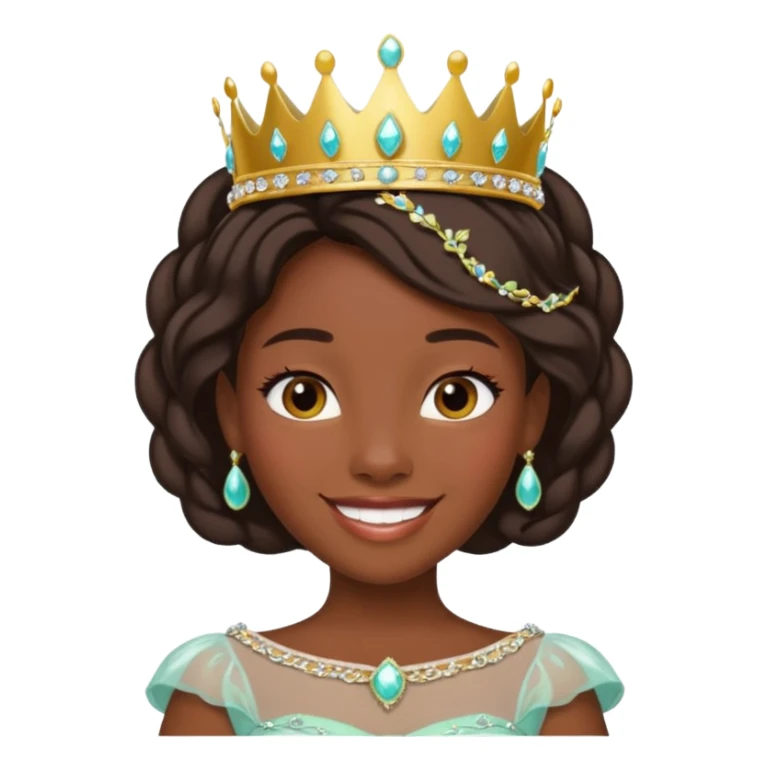 tạo cho tôi emoji công chúa tianna sticker