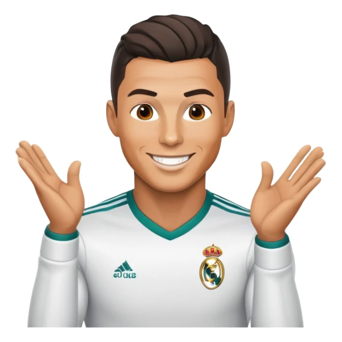 Cristiano Ronaldo, famous soccer player sticker