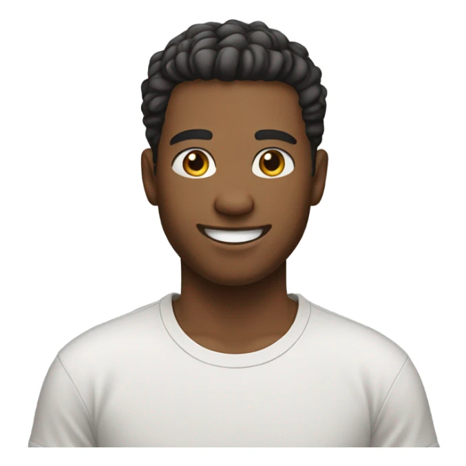 casual portrait of young man sticker