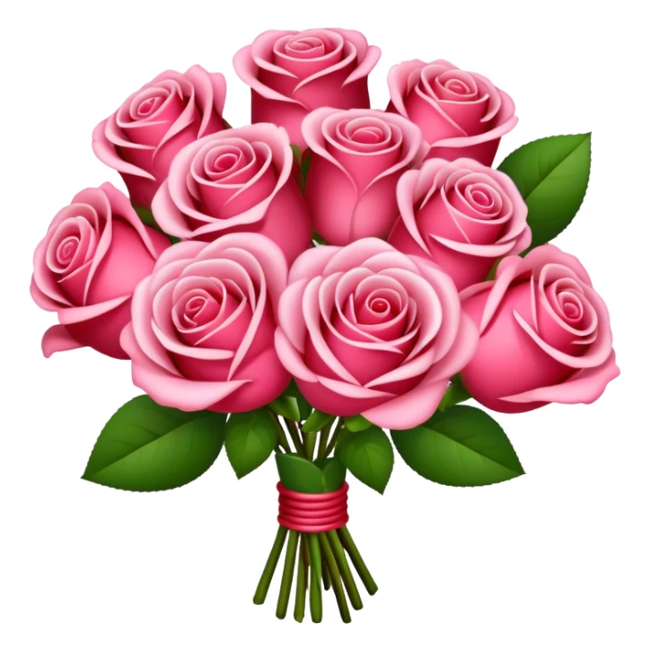 Bouchet of roses with an L on it sticker