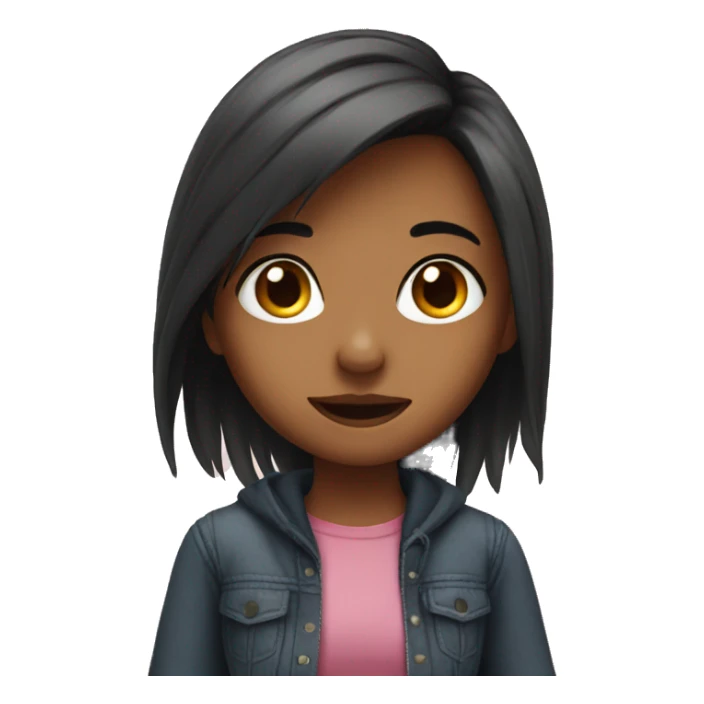 Girl as phone wallpaper  sticker