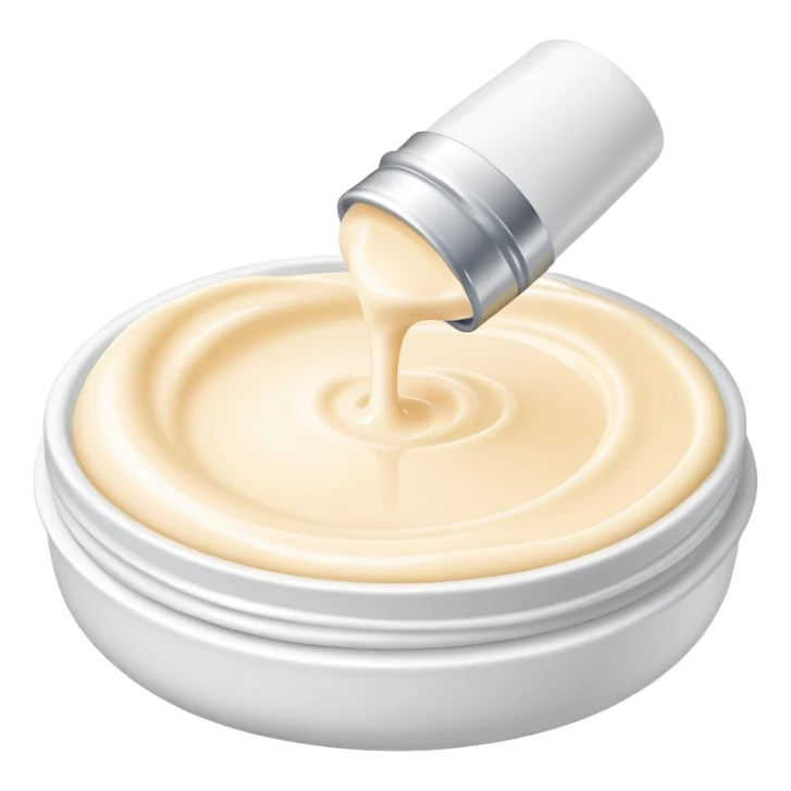 used tube of hand cream, slightly squeezed, cap off, some cream visible sticker