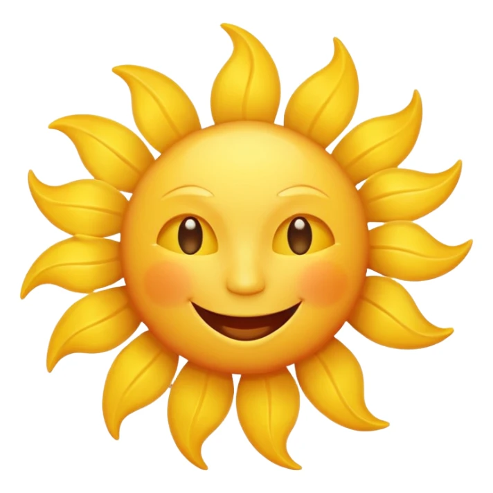 smiling sun emoji sticker