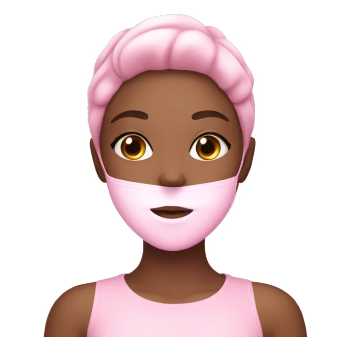 pink skincare girl sticker