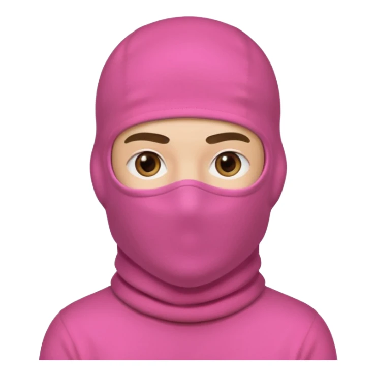 Pink Balaclava male sticker