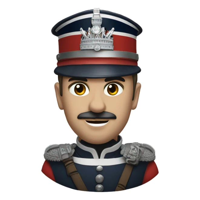 head shot ofRoyal guard of great britain  sticker