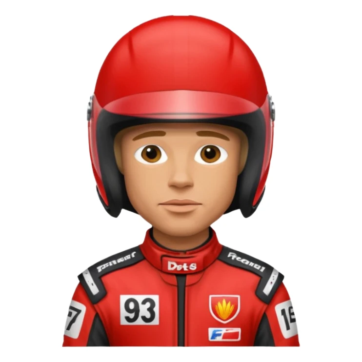 brad pitt from f1 movie in racing suit sticker