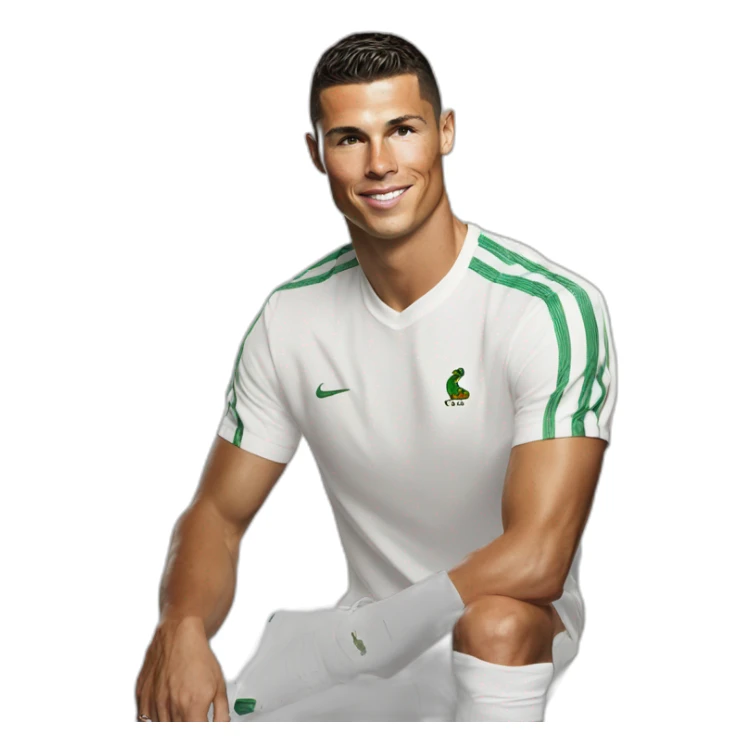 Ronaldo-white-lacoste-shirt-tn-shoes sticker