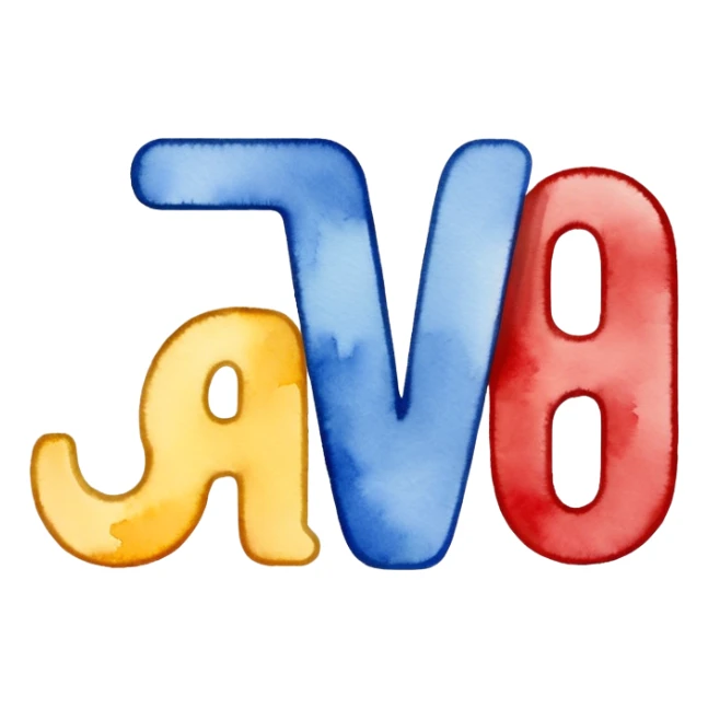 Realistic, watercolor, month January title  sticker