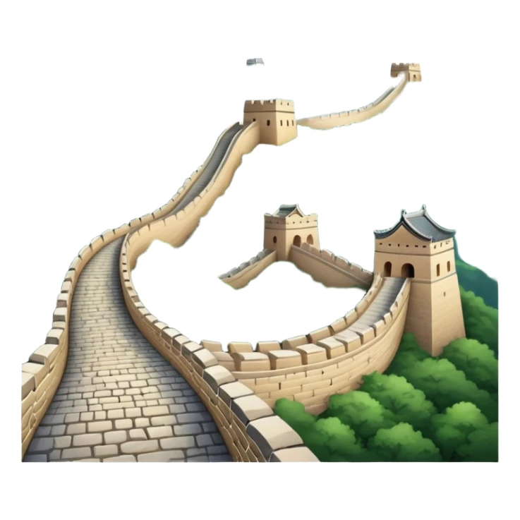 Great Wall of China landmark sticker