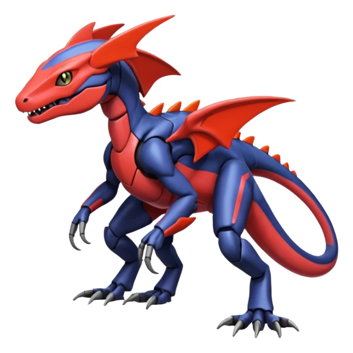 Heliolisk-Salandit-Cyclizar-Genesect-Pokémon, full body sticker