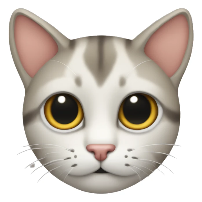 gato con fesa en la cabeza  sticker