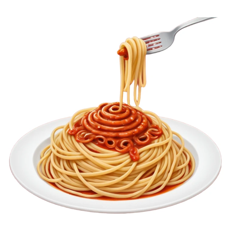 pasta swirl of spaghetti all'assasina, no fork sticker