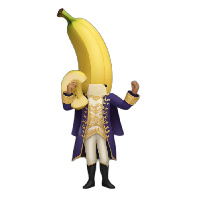 prince who has a banana above his stomach sticker
