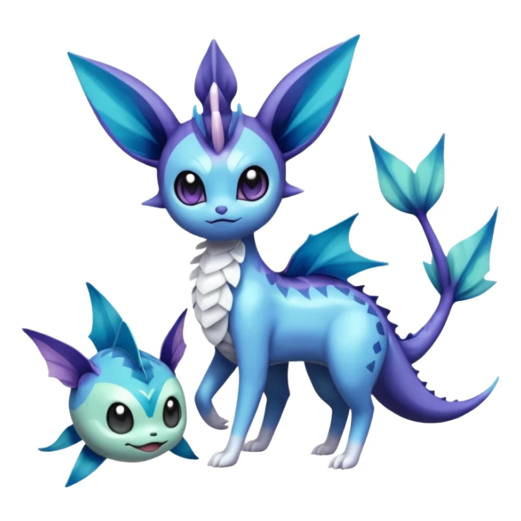 Meloetta-Noibat-Vaporeon-Pokémon-Fakémon-creature sticker