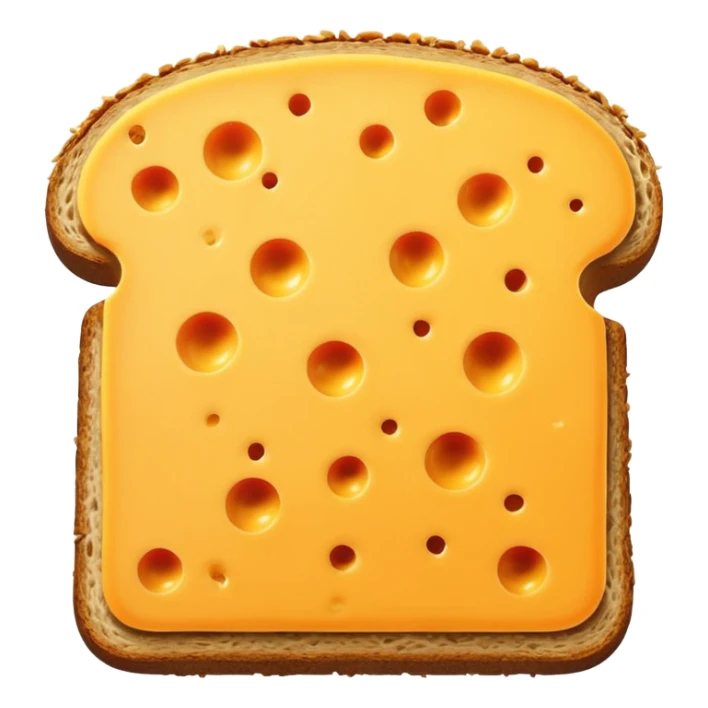 a slice of cheese to put on a bread sticker