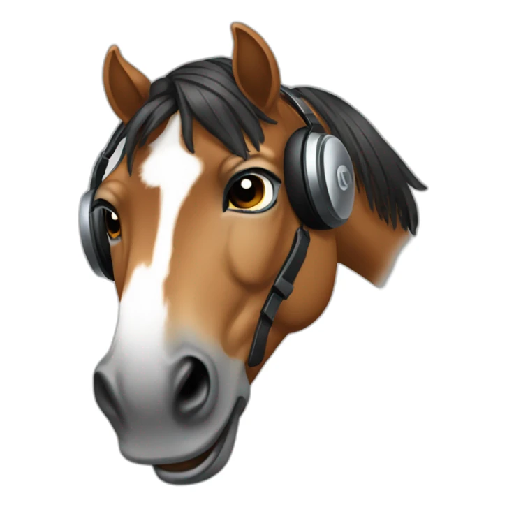 dj-horse sticker