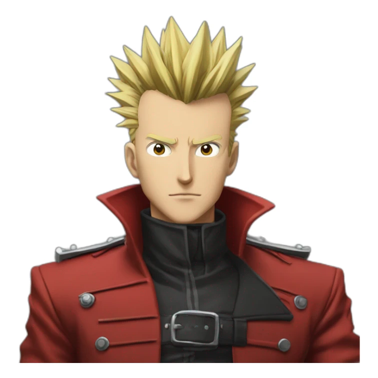 Vash the Stampede (TriGun ‘98) (Portrait, front facing, Apple iOS 17 style) sticker